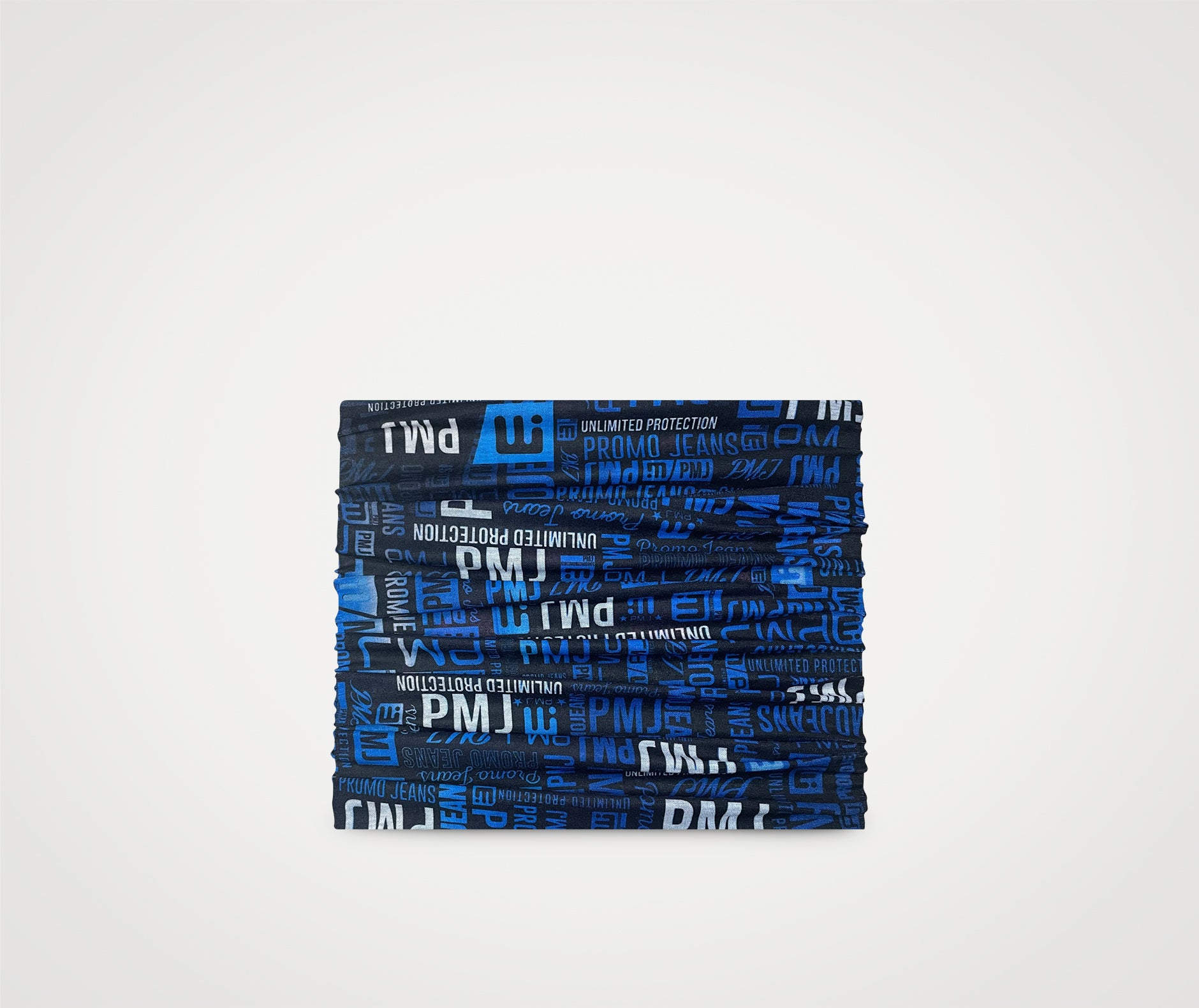 CACHE-COU IMPRIMÉ NOIR ET BLEU