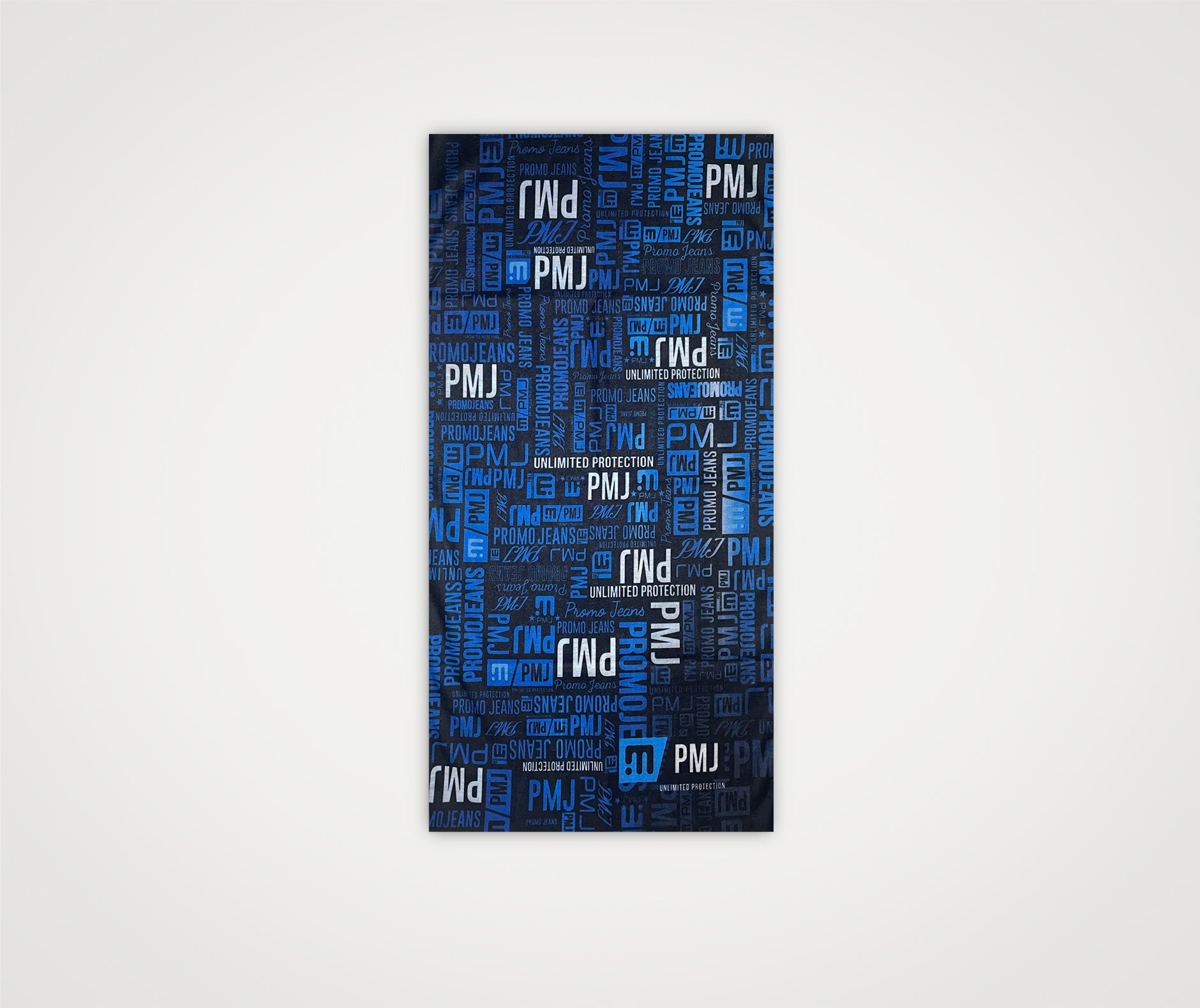 CACHE-COU IMPRIMÉ NOIR ET BLEU